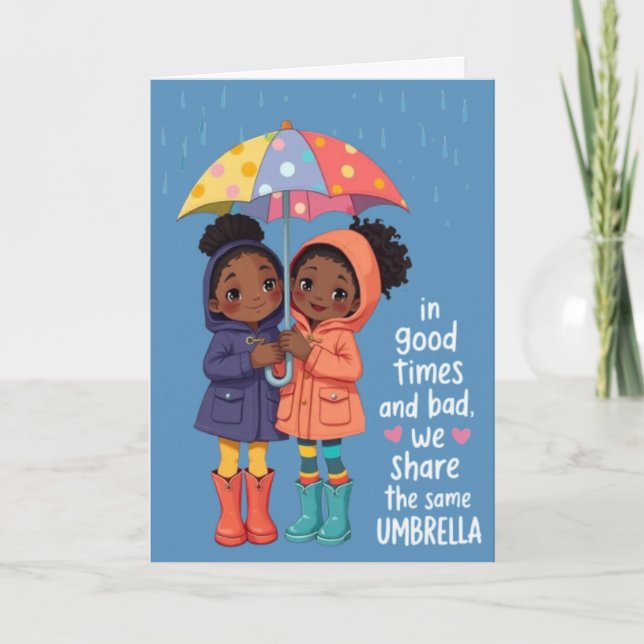 Bekräftelsekort för systrar helgkort (Framsida)