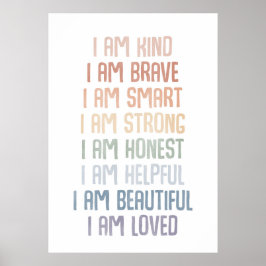 Bekräftelser, för barn, bekräftelser av regnbåge poster