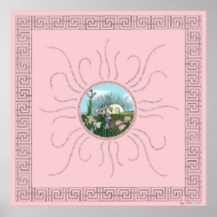 Bekräftelser med Storybook Sunrise Poster