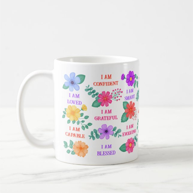 Bekräftelser Skapar dina egna offerter Vibrant Blo Kaffemugg (Vänster)