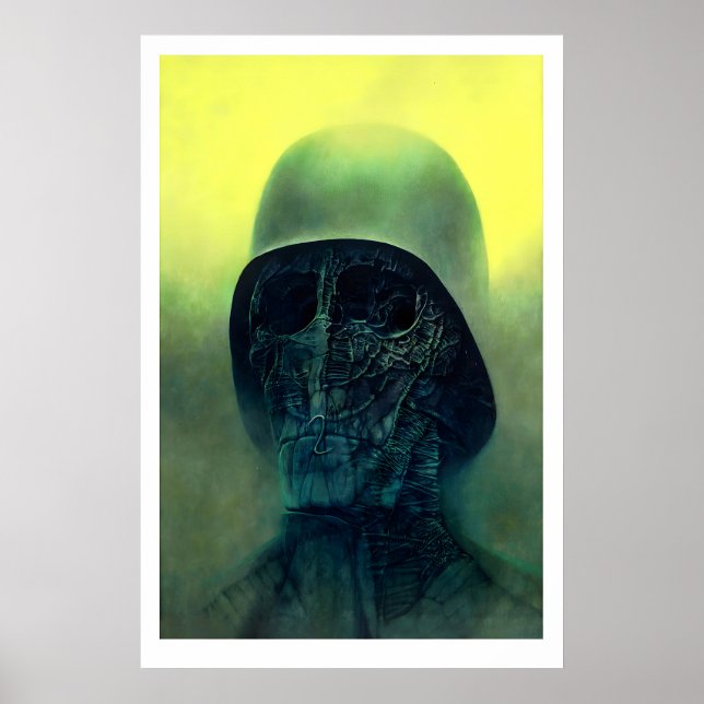 Beksiński konsttryck Gothic Horror Surrealistisk Poster (Framsidan)