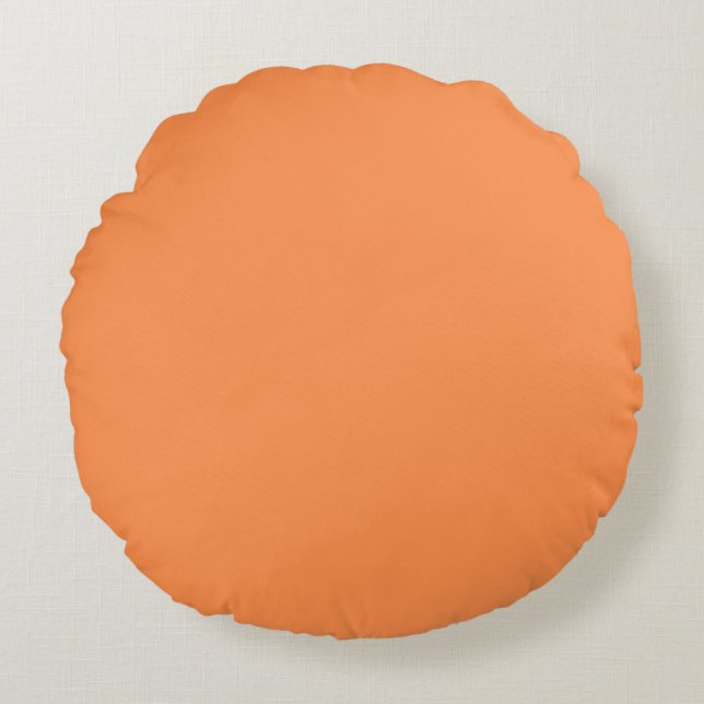 bekväm orange rund kudde (Framsidan)