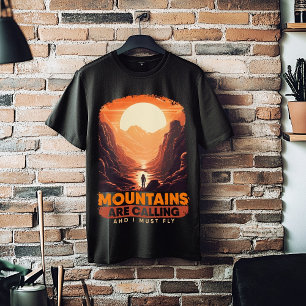 Bekväma bergen i bergsområdena Älskare Mars T Shirt