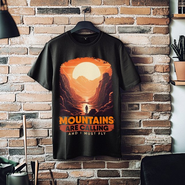 Bekväma bergen i bergsområdena Älskare Mars T Shirt (Funny Mountain Astronomy Lover Mars Mountains T-Shirt)