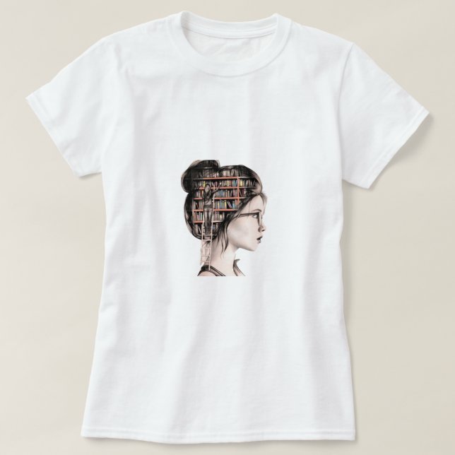 Bekväma kvinnors skjorta av 100 % bomull t shirt (Design framsida)