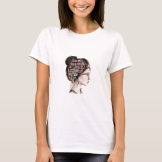 Bekväma kvinnors skjorta av 100 % bomull t shirt