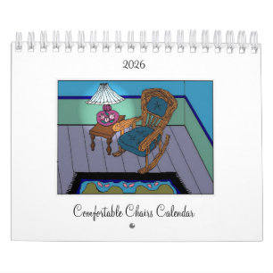 Bekväma stolar kalender