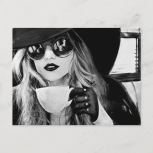 Bekväma tyst vykort