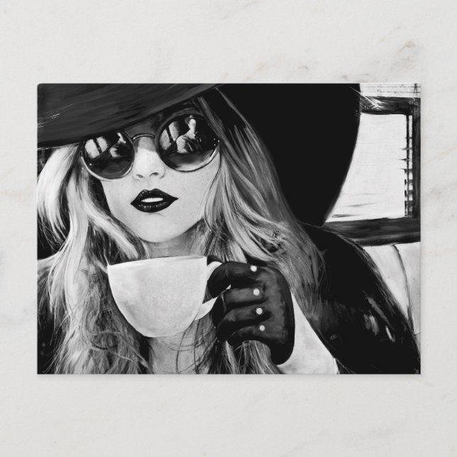 Bekväma tyst vykort (Framsida)