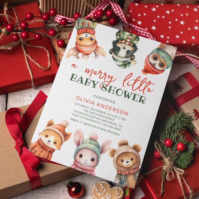 Bekvämt С för små vinter-babyskor Inbjudningar (Skapare uppladdad)