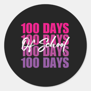 Bekvämt 100 dagar med återcirkulationstoning i sko runt klistermärke