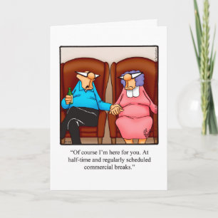 Bekvämt årsjubileum Humor-hälsningskort Kort
