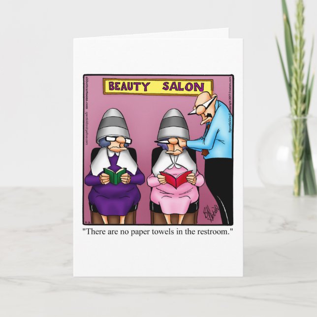 Bekvämt årsjubileum Humor-hälsningskort Kort (Framsida)