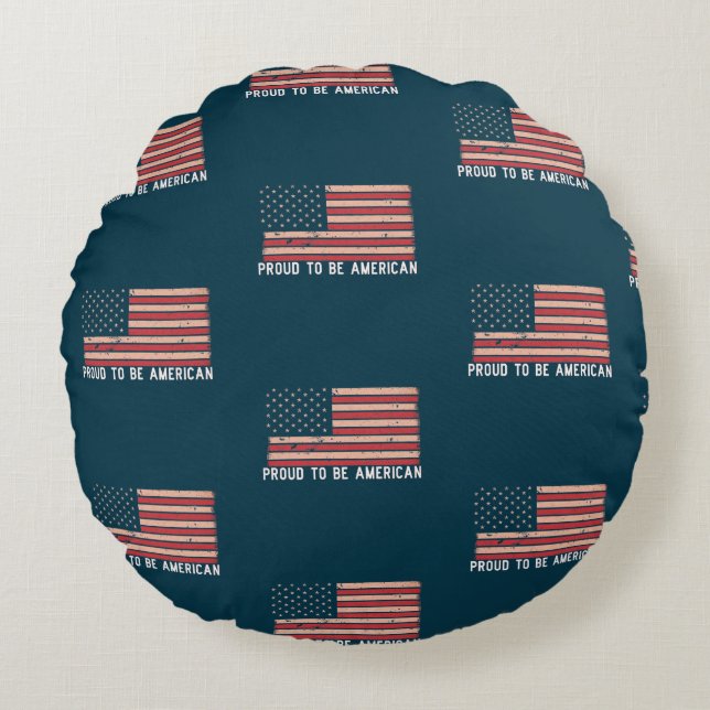 Bekvämt att vara amerikan rund kudde (Framsidan)