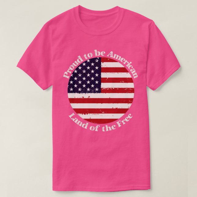 Bekvämt att vara amerikan t shirt (Design framsida)