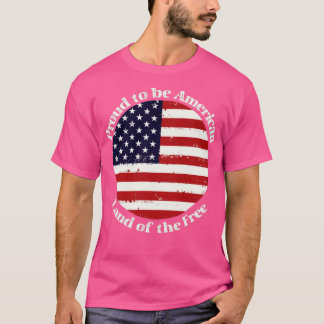 Bekvämt att vara amerikan t shirt
