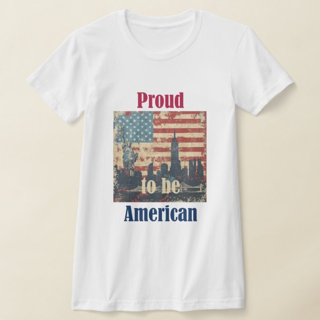 Bekvämt att vara amerikan t shirt (Laydown)
