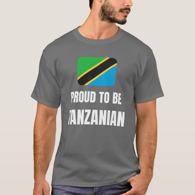 Bekvämt att vara Tanzanian T Shirt (Framsida)