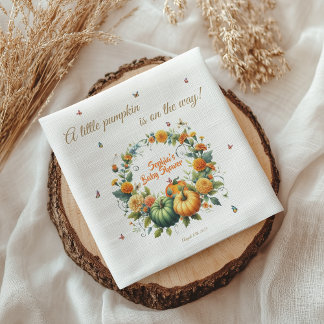 Bekvämt Blommigt, utandning, liten knumpkin Baby S Pappersservett