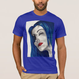 Bekvämt bruten Fantasy Girl Horror Gothic Art T Shirt