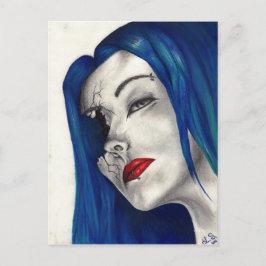 Bekvämt brutet Fantasy Original Art-vykort Vykort