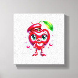 "Bekvämt Cherry Heart Wall Art" Canvastryck