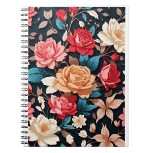 Bekvämt crawlad Blommigt Binder Anteckningsbok