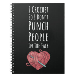 Bekvämt Crochet-presenter för Crocheters Women Anteckningsbok