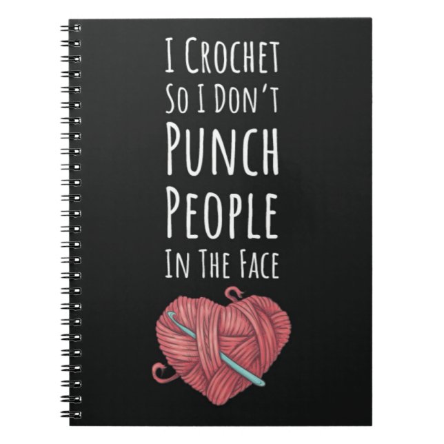 Bekvämt Crochet-presenter för Crocheters Women Anteckningsbok (Framsidan)