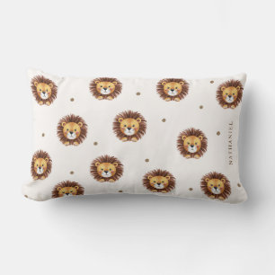 Bekvämt daghem i lejona mönster lumbarkudde