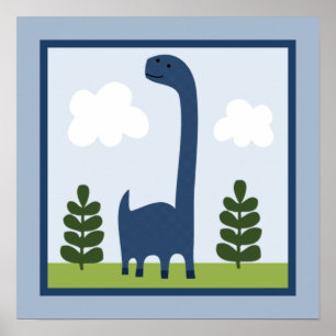 Bekvämt Dinosaur 2 Wall Art Poster