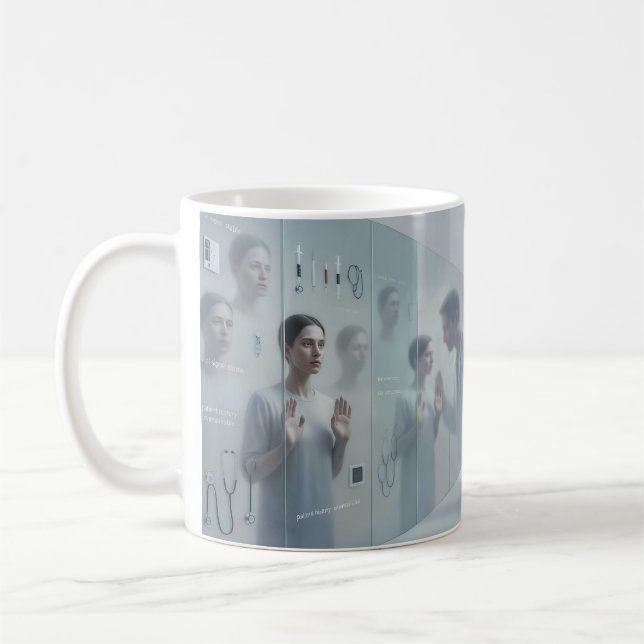 Bekvämt Döv Glasvägg Flytande Själ Mug Kaffemugg (Vänster)