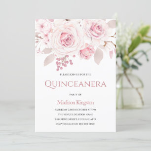 Bekvämt Elegant  Ro Quinceanera Party Inbjudningar