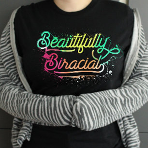Bekvämt fågelblandat Tävling multietniskt T Shirt