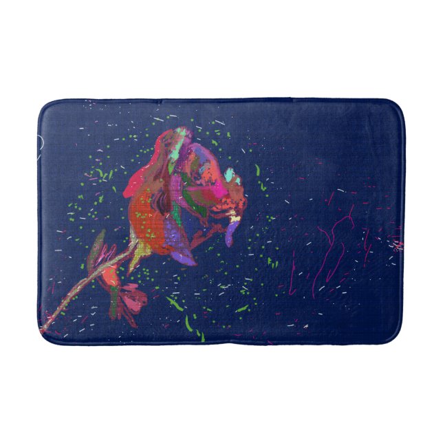 Bekvämt Färgad Bath Mat Badrumsmatta (Framsidan)