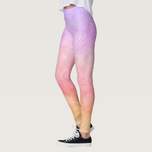 Bekvämt fet vattenfärgsfärg leggings