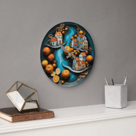 Bekvämt fruktid stor klocka