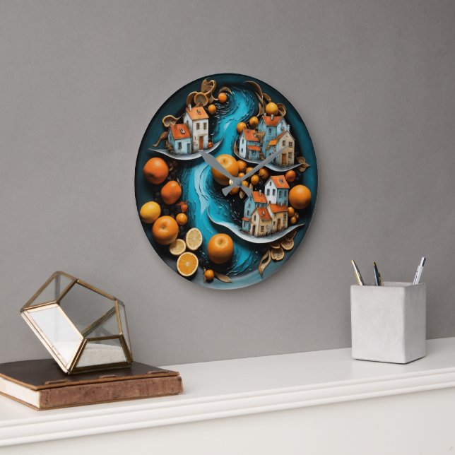 Bekvämt fruktid stor klocka (Kontor)