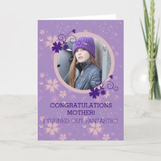 Bekvämt gratulationskort för fotopapper från Mors  Kort