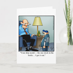 Bekvämt hälsningskort Fars dag Humor Kort