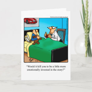 Bekvämt hälsningskort Fars dag Humor Kort