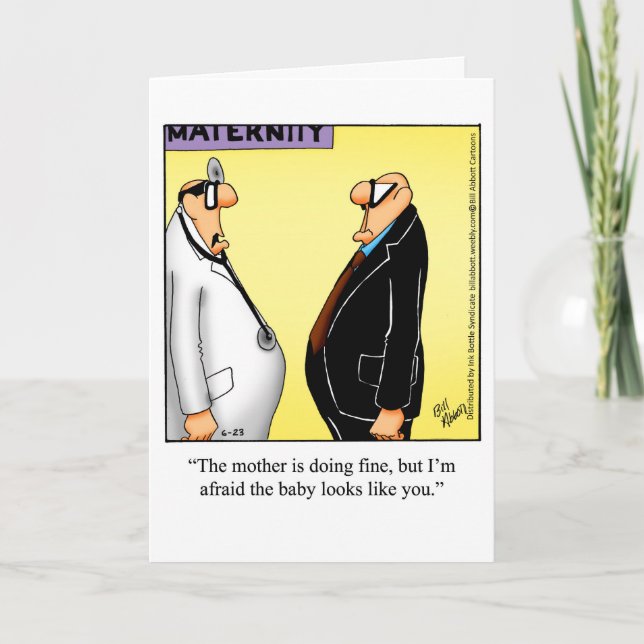 Bekvämt hälsningskort för Grattisar i Baby Kort (Framsida)