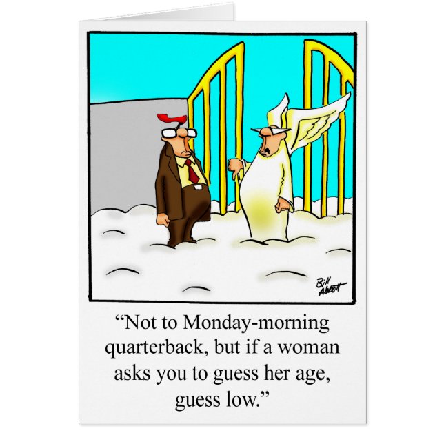 Bekvämt hälsningskort Grattis på födelsedagen Humo (Framsidan)