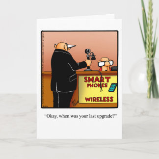 Bekvämt hälsningskort Grattis på födelsedagen Humo Kort