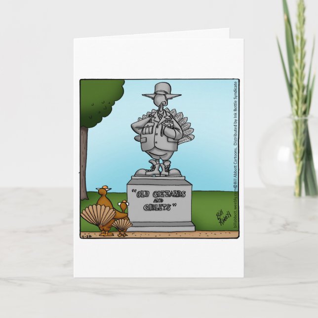 Bekvämt hälsningskort Happy thanksgiving Humor Helgkort (Framsida)