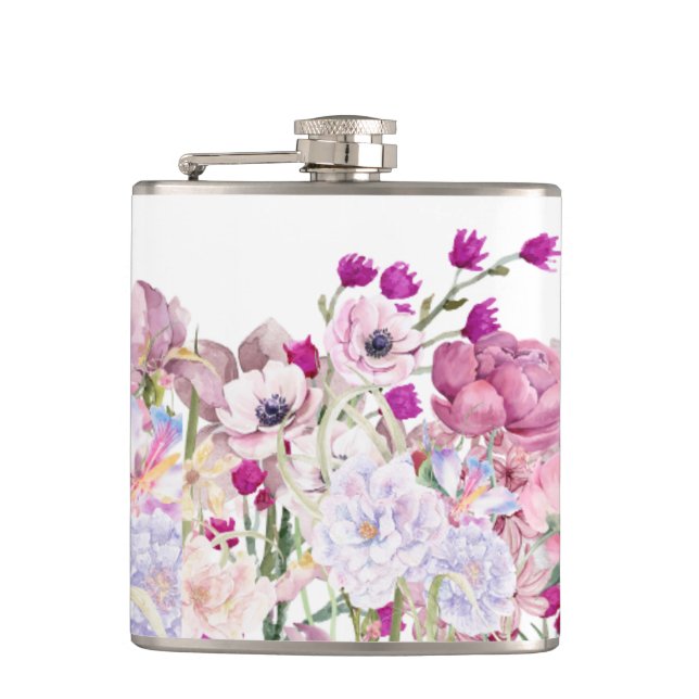 Bekvämt handmålad Blommigt Fickplunta (Framsidan)