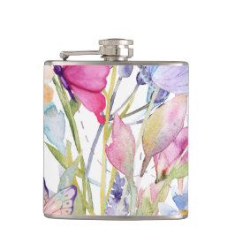 Bekvämt, handmålad utskrift fickplunta