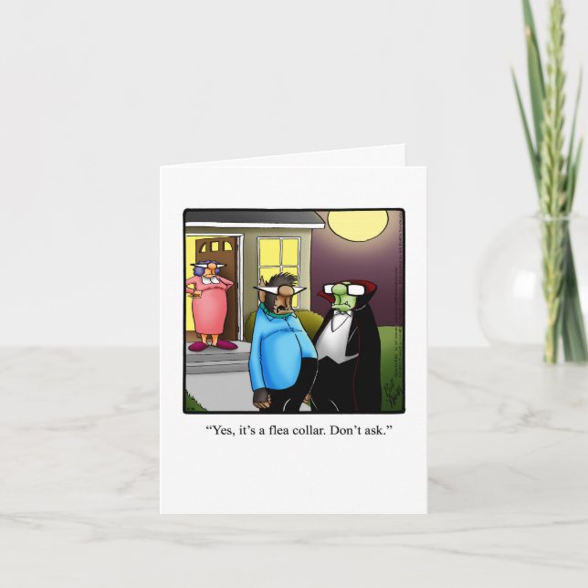 Bekvämt Happy halloween-hälsningskort Kort (Framsida)