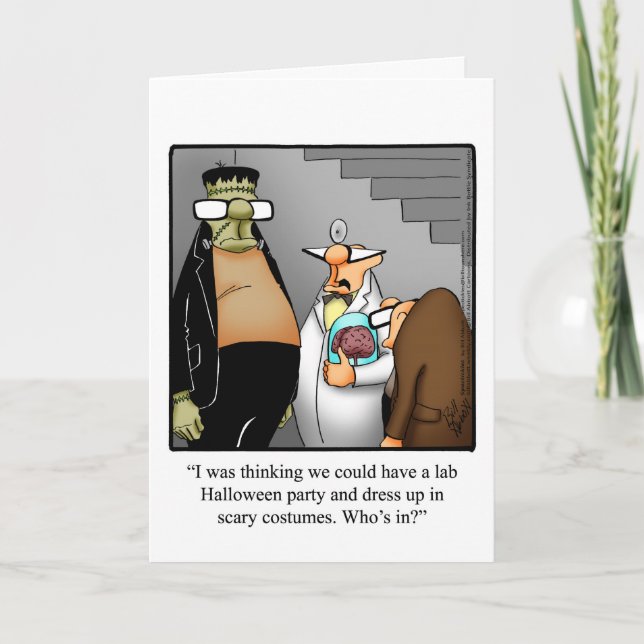 Bekvämt Happy halloween-hälsningskort Kort (Framsida)