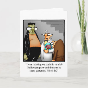 Bekvämt Happy halloween-hälsningskort Kort